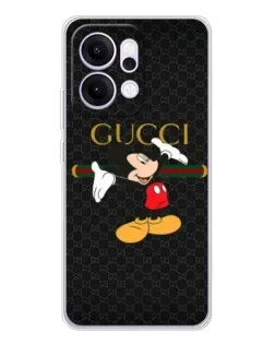 Чехол для OPPO Reno14 Pro с картинкой «Микки Маус Gucci» Чехол для OPPO Reno14 Pro с картинкой «Микки Маус Gucci»