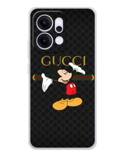 Чехол для OPPO Reno14 Pro с картинкой «Микки Маус Gucci»