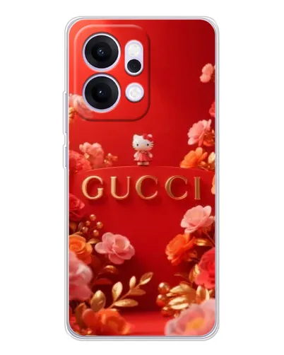 Чехол для OPPO Reno14 Pro с картинкой «Gucci — золотой сад»