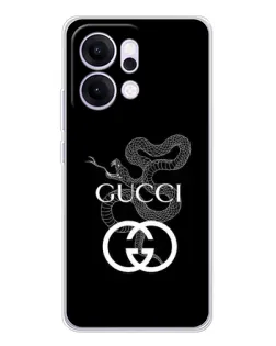 Чехол для OPPO Reno14 Pro с картинкой «Gucci — серебряная змея» Чехол для OPPO Reno14 Pro с картинкой «Gucci — серебряная змея»