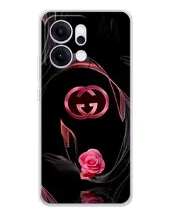 Чехол для OPPO Reno14 Pro с картинкой «Gucci — неоновая роза» Чехол для OPPO Reno14 Pro с картинкой «Gucci — неоновая роза»