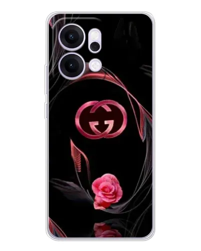 Чехол для OPPO Reno14 Pro с картинкой «Gucci — неоновая роза»