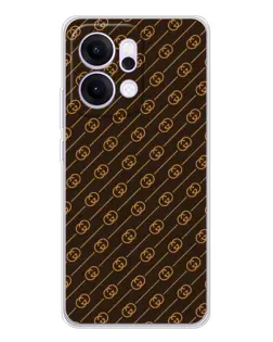 Чехол для OPPO Reno14 Pro с картинкой «Gucci — золотые диагонали» Чехол для OPPO Reno14 Pro с картинкой «Gucci — золотые диагонали»