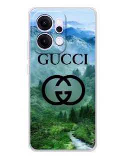 Чехол для OPPO Reno14 Pro с картинкой «Gucci — горный пейзаж» Чехол для OPPO Reno14 Pro с картинкой «Gucci — горный пейзаж»