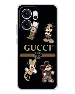 Чехол для OPPO Reno14 Pro с картинкой «Gucci — герои Disney и монограмма» Чехол для OPPO Reno14 Pro с картинкой «Gucci — герои Disney и монограмма»