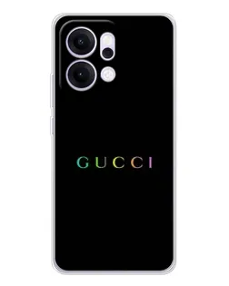 Чехол для OPPO Reno14 Pro с картинкой «Gucci — неоновый минимализм» Чехол для OPPO Reno14 Pro с картинкой «Gucci — неоновый минимализм»