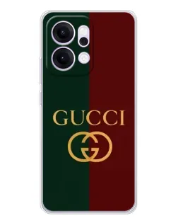 Чехол для OPPO Reno14 Pro с картинкой «Gucci — темно-зеленый градиент» Чехол для OPPO Reno14 Pro с картинкой «Gucci — темно-зеленый градиент»