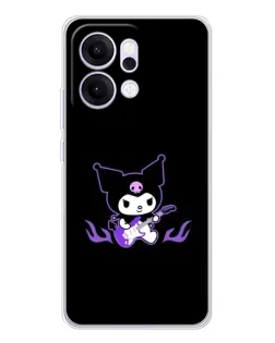 Чехол для OPPO Reno14 Pro с картинкой «Электрическая Kuromi» Чехол для OPPO Reno14 Pro с картинкой «Электрическая Kuromi»