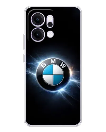 Чехол для OPPO Reno14 Pro с картинкой «BMW — неоновое сияние»