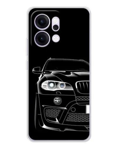 Чехол для OPPO Reno14 Pro с картинкой «Темный силуэт BMW»