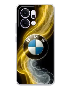 Чехол для OPPO Reno14 Pro с картинкой «Золотистый дым BMW» Чехол для OPPO Reno14 Pro с картинкой «Золотистый дым BMW»