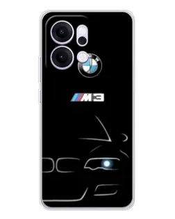 Чехол для OPPO Reno14 Pro с картинкой «Минималистичный принт BMW M3» Чехол для OPPO Reno14 Pro с картинкой «Минималистичный принт BMW M3»