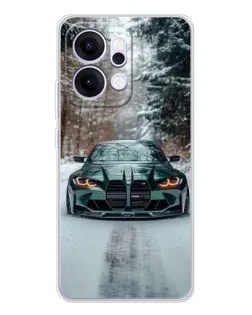 Чехол для OPPO Reno14 Pro с картинкой «BMW в зимнем лесу» Чехол для OPPO Reno14 Pro с картинкой «BMW в зимнем лесу»