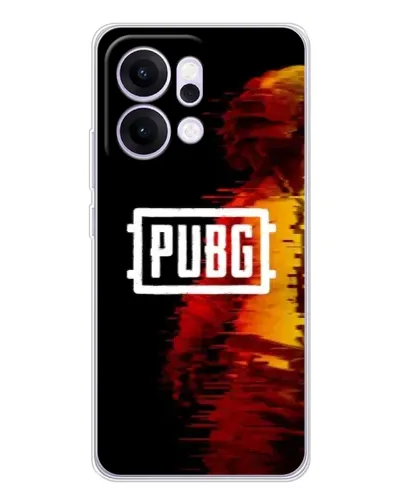Чехол для OPPO Reno14 Pro с картинкой «Яркий логотип PUBG»