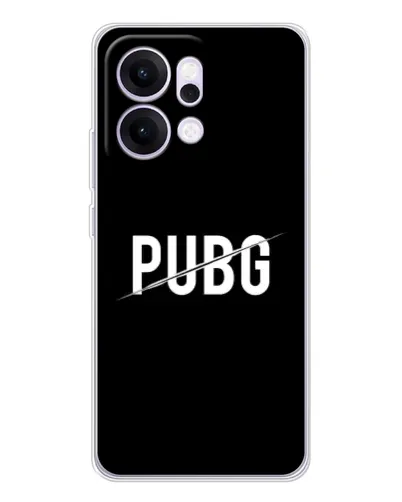 Чехол для OPPO Reno14 Pro с картинкой «PUBG — белый логотип»