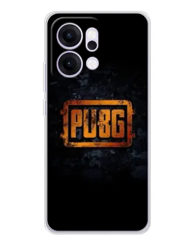 Чехол для OPPO Reno14 Pro с картинкой «PUBG — золотой логотип»