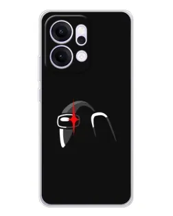 Чехол для OPPO Reno14 Pro с картинкой «Among Us шлем» Чехол для OPPO Reno14 Pro с картинкой «Among Us шлем»