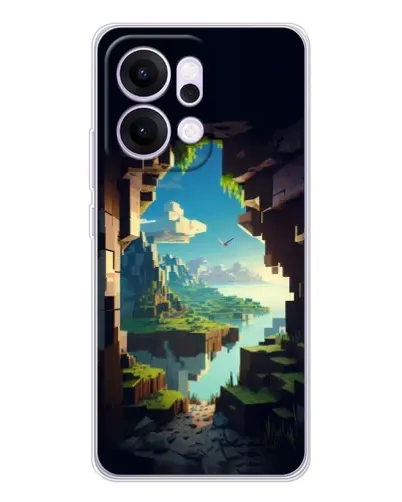 Чехол для OPPO Reno14 Pro с картинкой «Вид из пещеры»