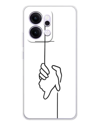 Чехол для OPPO Reno14 Pro с картинкой «Рука держит»