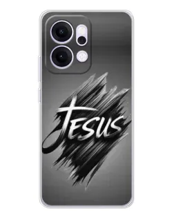 Чехол для OPPO Reno14 Pro с картинкой «Надпись Jesus Graffiti»