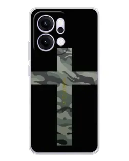 Чехол для OPPO Reno14 Pro с картинкой «Милитари Крест»