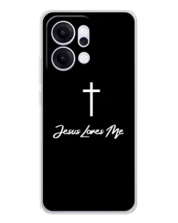 Чехол для OPPO Reno14 Pro с картинкой «Иисус любит тебя»