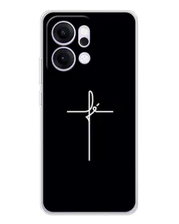 Чехол для OPPO Reno14 Pro с картинкой «Тонкий крест» Чехол для OPPO Reno14 Pro с картинкой «Тонкий крест»