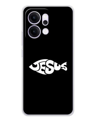 Чехол для OPPO Reno14 Pro с картинкой «Рыба Jesus» Чехол для OPPO Reno14 Pro с картинкой «Рыба Jesus»