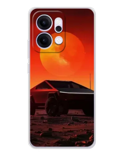 Чехол для OPPO Reno14 Pro с картинкой «Cybertruck на Марсе» Чехол для OPPO Reno14 Pro с картинкой «Cybertruck на Марсе»