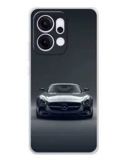 Чехол для OPPO Reno14 Pro с картинкой «Mercedes на черном»