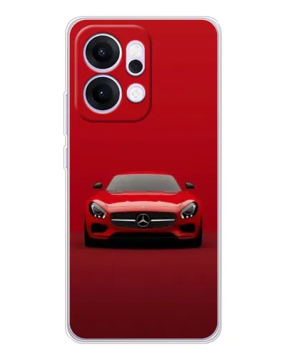 Чехол для OPPO Reno14 Pro с картинкой «Красный Mercedes AMG»