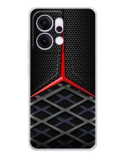 Чехол для OPPO Reno14 Pro с картинкой «Mercedes Carbon Grid»