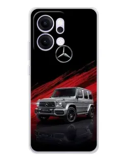 Чехол для OPPO Reno14 Pro с картинкой «Mercedes G-Class красный»