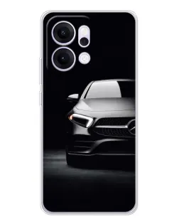 Чехол для OPPO Reno14 Pro с картинкой «Свет фар Mercedes»