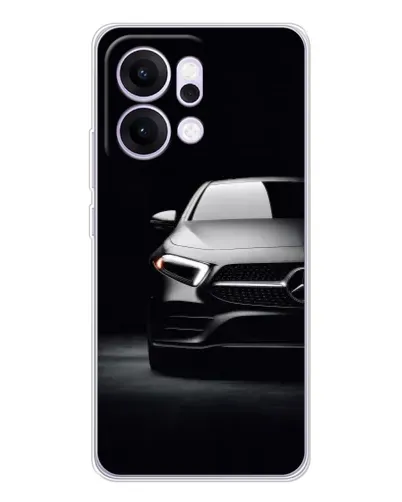 Чехол для OPPO Reno14 Pro с картинкой «Свет фар Mercedes»