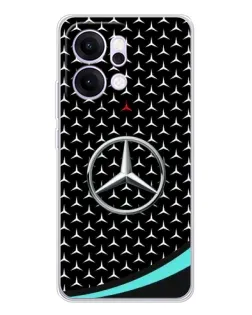 Чехол для OPPO Reno14 Pro с картинкой «Mercedes — бирюзовый акцент»