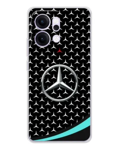 Чехол для OPPO Reno14 Pro с картинкой «Mercedes — бирюзовый акцент»