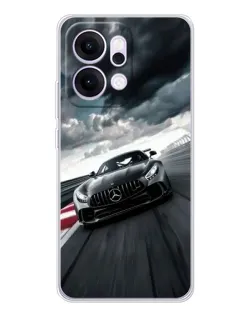 Чехол для OPPO Reno14 Pro с картинкой «Гоночный Mercedes AMG»