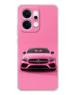 Чехол для OPPO Reno14 Pro с картинкой «Розовый Mercedes AMG» Чехол для OPPO Reno14 Pro с картинкой «Розовый Mercedes AMG»