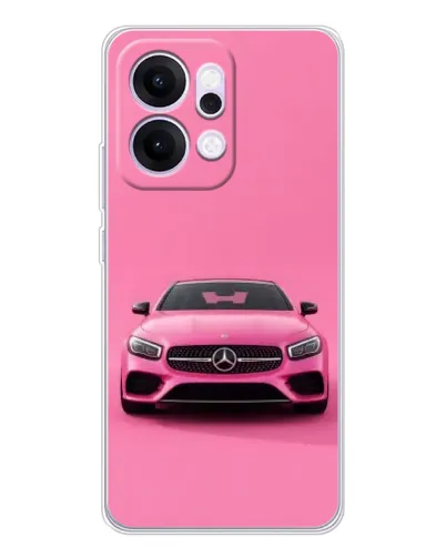 Чехол для OPPO Reno14 Pro с картинкой «Розовый Mercedes AMG» Чехол для OPPO Reno14 Pro с картинкой «Розовый Mercedes AMG»