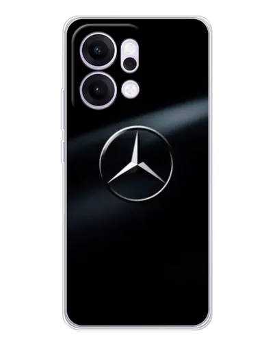 Чехол для OPPO Reno14 Pro с картинкой «Mercedes на металле» Чехол для OPPO Reno14 Pro с картинкой «Mercedes на металле»