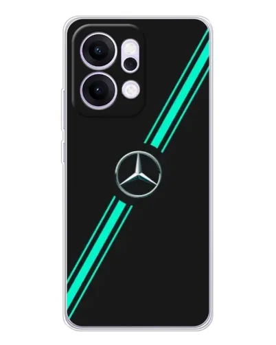 Чехол для OPPO Reno14 Pro с картинкой «Спортивные линии Mercedes» Чехол для OPPO Reno14 Pro с картинкой «Спортивные линии Mercedes»