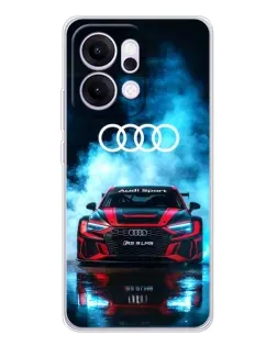 Чехол для OPPO Reno14 Pro с картинкой «Audi Sport — неон»