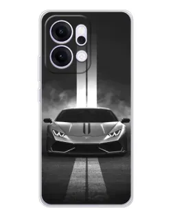 Чехол для OPPO Reno14 Pro с картинкой «Lamborghini симметрия дорог»
