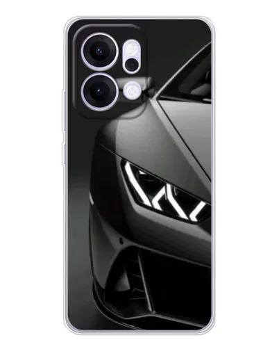 Чехол для OPPO Reno14 Pro с картинкой «Lamborghini фары детализация»