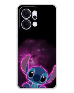 Чехол для OPPO Reno14 Pro с картинкой «Неоновый Stitch»