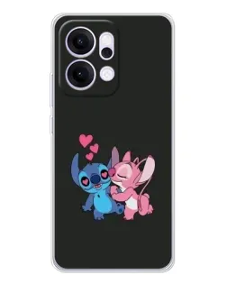 Чехол для OPPO Reno14 Pro с картинкой «Анжел целует Стича»