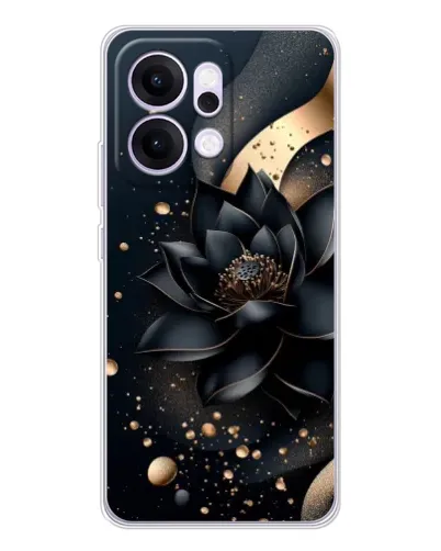 Чехол для OPPO Reno14 Pro с картинкой «Черный лотос»