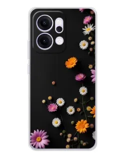 Чехол для OPPO Reno14 Pro с картинкой «Цветочная композиция»