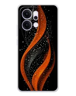 Чехол для OPPO Reno14 Pro с картинкой «Огненная звездная волна»